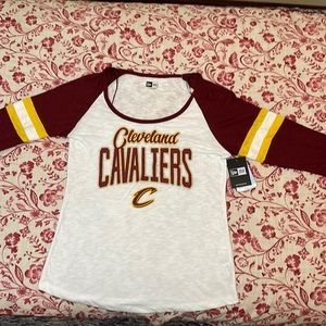 Cleveland Cavaliers 3/4 SLEEVE top Shirt Large